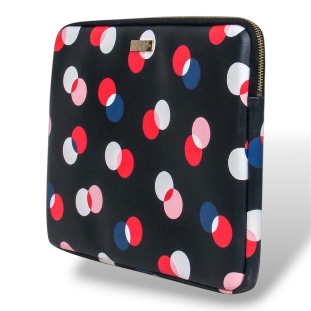 Kate Spade Padded Laptop / Tablet Sleeve Polka Dots Chic & Functional